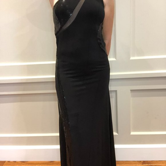 Elegant Black Long Dress - Picture 11 of 16